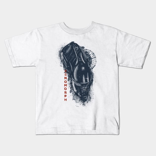 xenomorph Kids T-Shirt by Piercek25